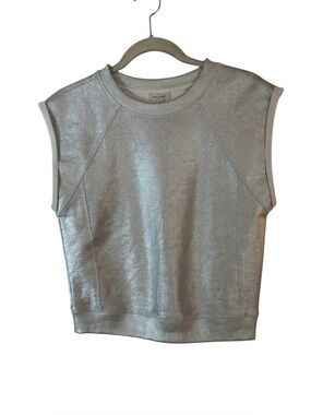 Anthropologie Pilcro Shiny Knit Muscle Top Sz XS